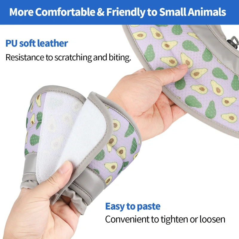 A new avocado pet Elizabethan collar for cats to prevent licking and biting after surgery, a soft collar for dogs to protect