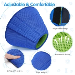 ZMaker Breathable Dog Cone Collar Elizabethan Cone Alternative Adjustable Pet Recovery Collar Prevent Licking Scratching