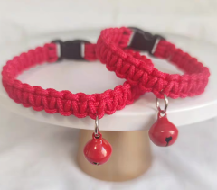 hand-woven pet collar
