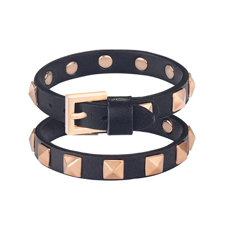 New Cat Collar Cat Accessories Gold Rivet Solid Color Leather Cat Collar Pets Accessories Wholesale