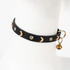 2025 New Design Cute Pet Cat Dog Collar Lovely Moon Kitten Puppy Necklace Cat Accessories