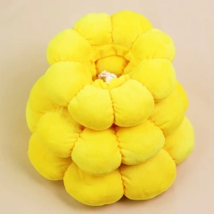 Sunflower Pet Adjustable Elizabethan Collar for Cats Soft Plush Anti-Bite Anti-Lick Surgery Recovery Cat Protection Wound Healin