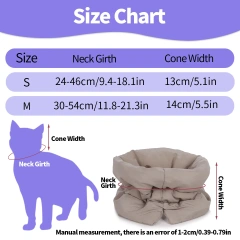 A colorful and fashionable pet warm collar and waterproof scarf for cats to prevent licking and biting after sterilization surge