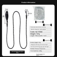 's Best-Selling Thickened Nylon Reflective Dog Leash Padded Pet Leash for Medium Large Dogs Explosion-Proof Solid
