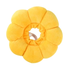 Sunflower Pet Adjustable Elizabethan Collar for Cats Soft Plush Anti-Bite Anti-Lick Surgery Recovery Cat Protection Wound Healin