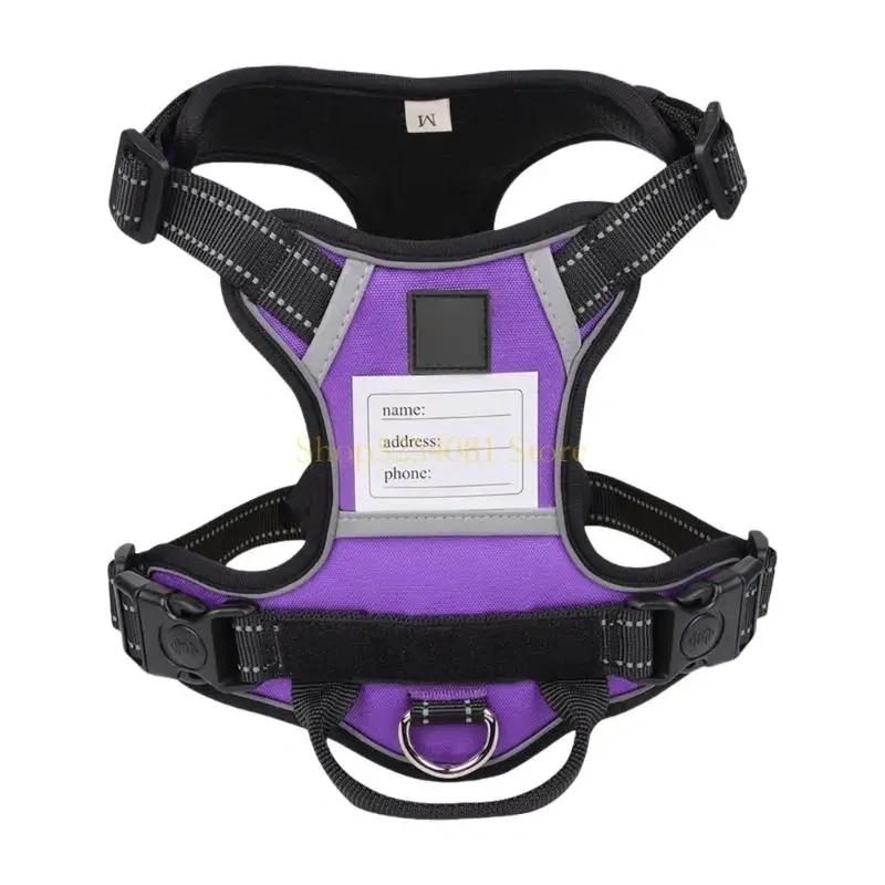 AXYC Dog Harness Nameplate Vest Adjustable Training Vest Pet Strong Training Walking Swimming Hiking Nameplate