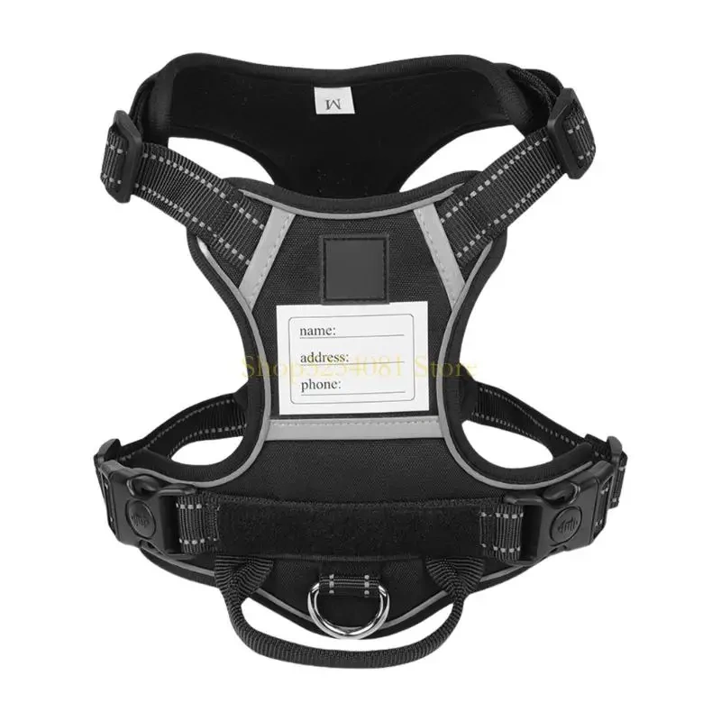 AXYC Dog Harness Nameplate Vest Adjustable Training Vest Pet Strong Training Walking Swimming Hiking Nameplate