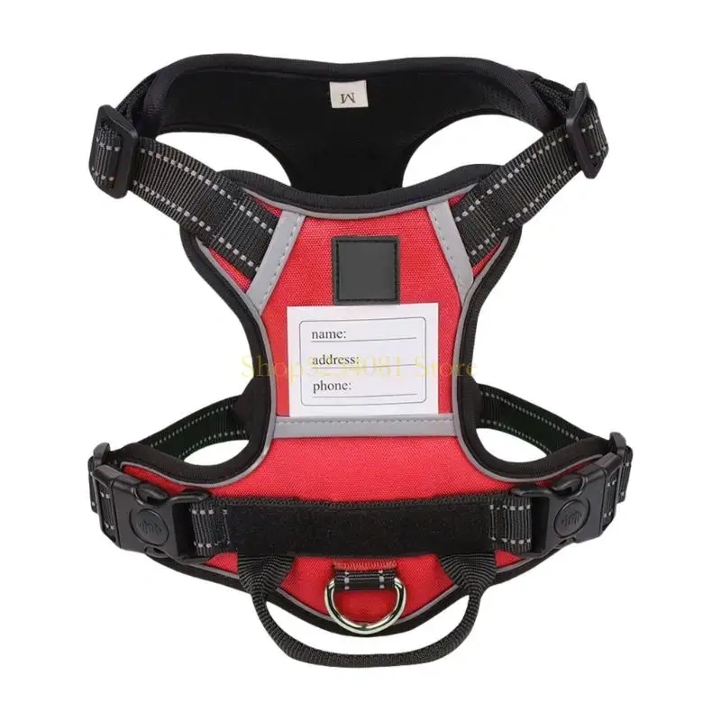 AXYC Dog Harness Nameplate Vest Adjustable Training Vest Pet Strong Training Walking Swimming Hiking Nameplate