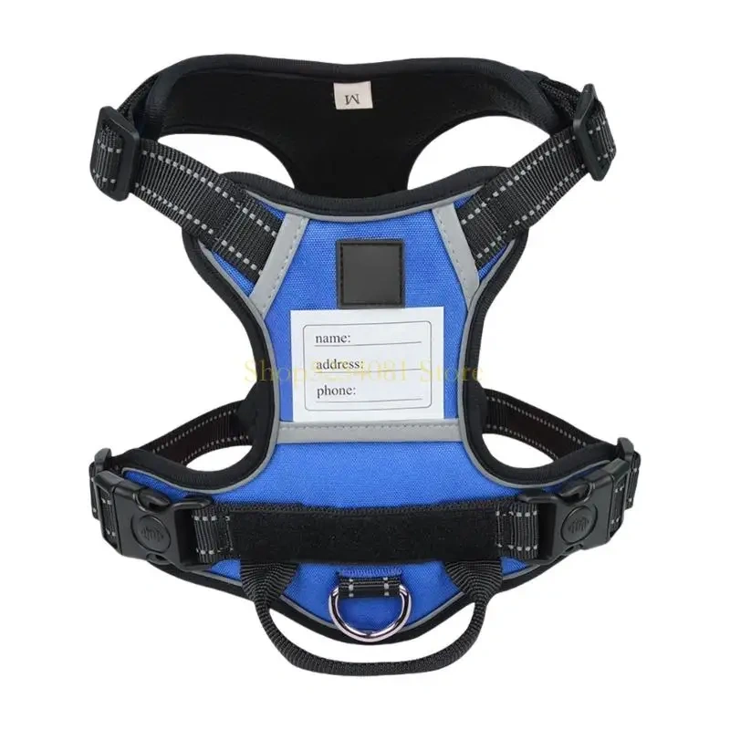 AXYC Dog Harness Nameplate Vest Adjustable Training Vest Pet Strong Training Walking Swimming Hiking Nameplate