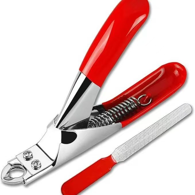Dog Cat Nail Clipper Stainless Steel Pet Toes Cutter Scissor Grooming Tool