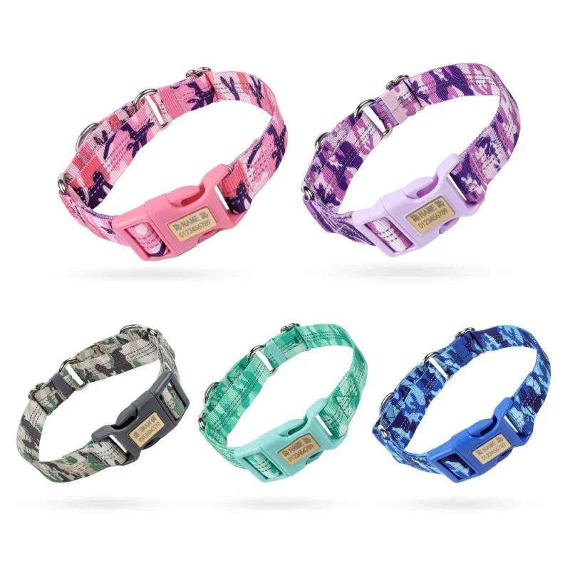 Custom Engraved Martingale Collar-Reflective Anti-Pull No-Slip Design with Breakaway Safety, Adjustable Training Collar for Dogs