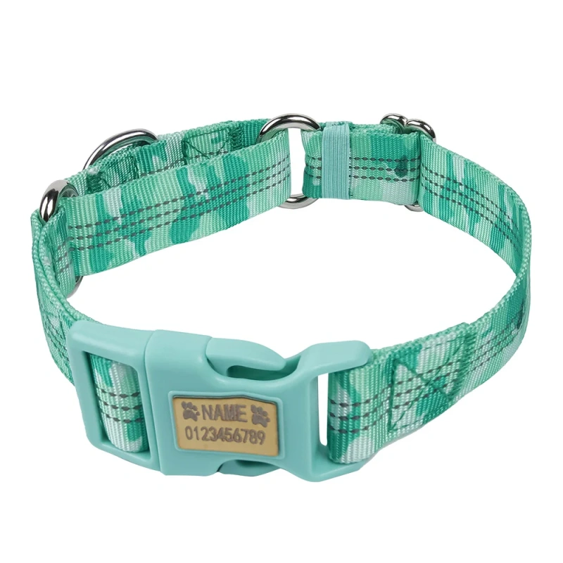 Custom Engraved Martingale Collar-Reflective Anti-Pull No-Slip Design with Breakaway Safety, Adjustable Training Collar for Dogs
