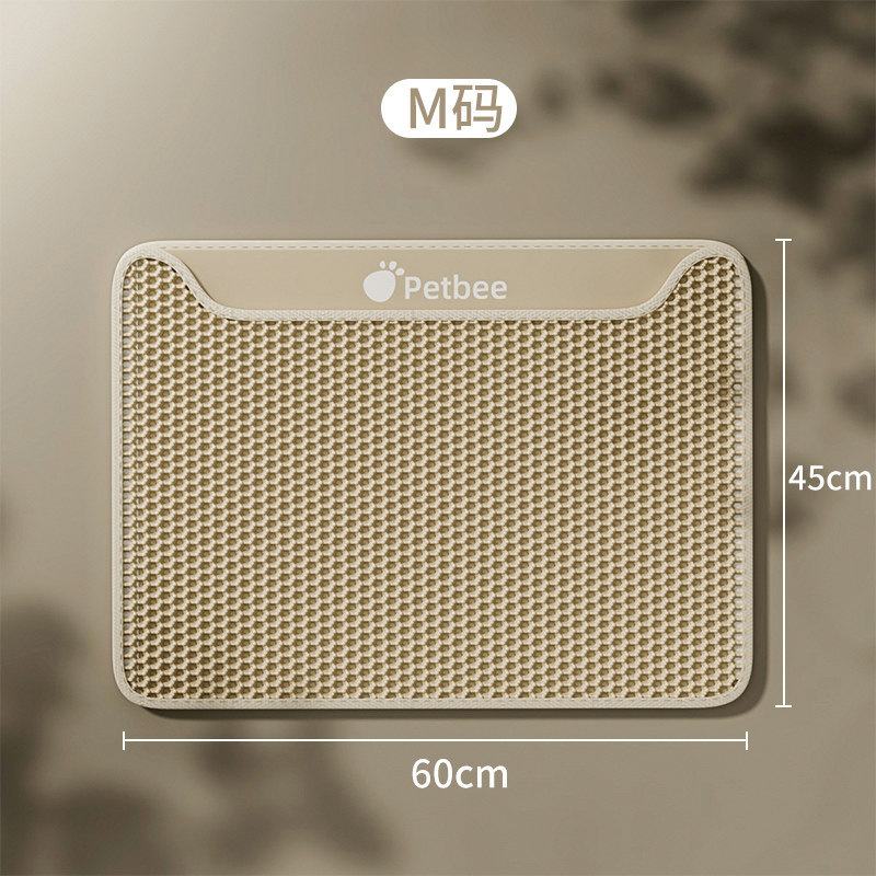 Cat litter pad anti-take-out double-layer filter cat litter  anti-splash control sand  oversized pet cat litter box