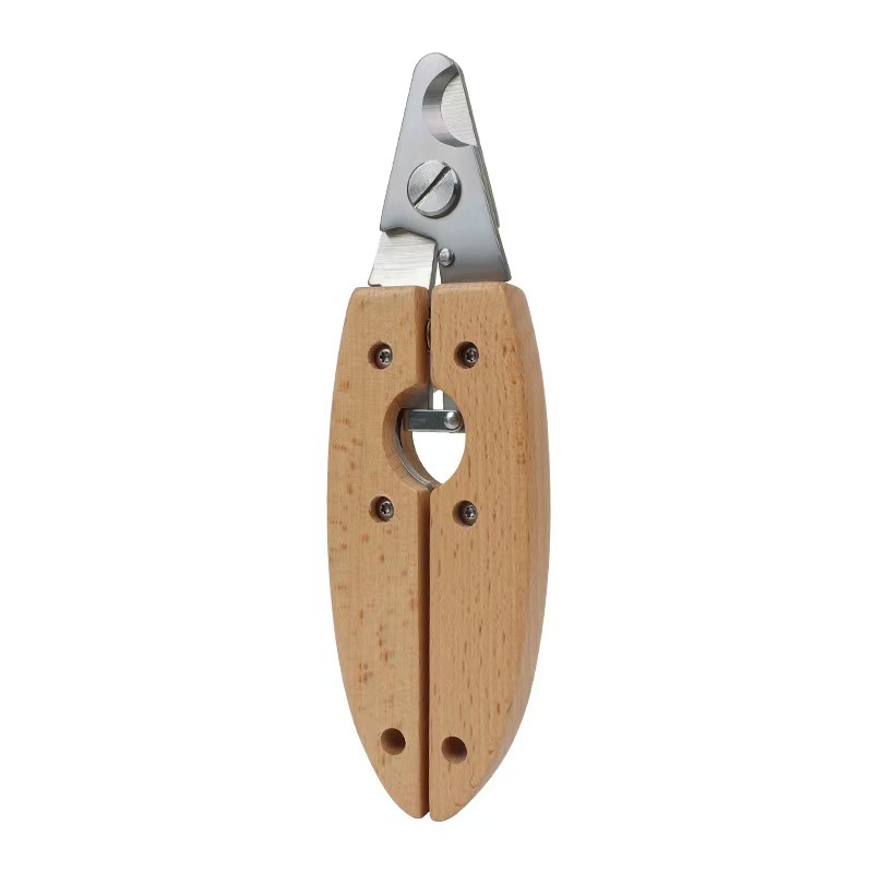 Dog Cat Nail Clippers Wooden Stainless Steel Pet Toes Cutter Scissor Grooming Tools Dogs Cats Nail Trimmer Clipper Pet Supplies
