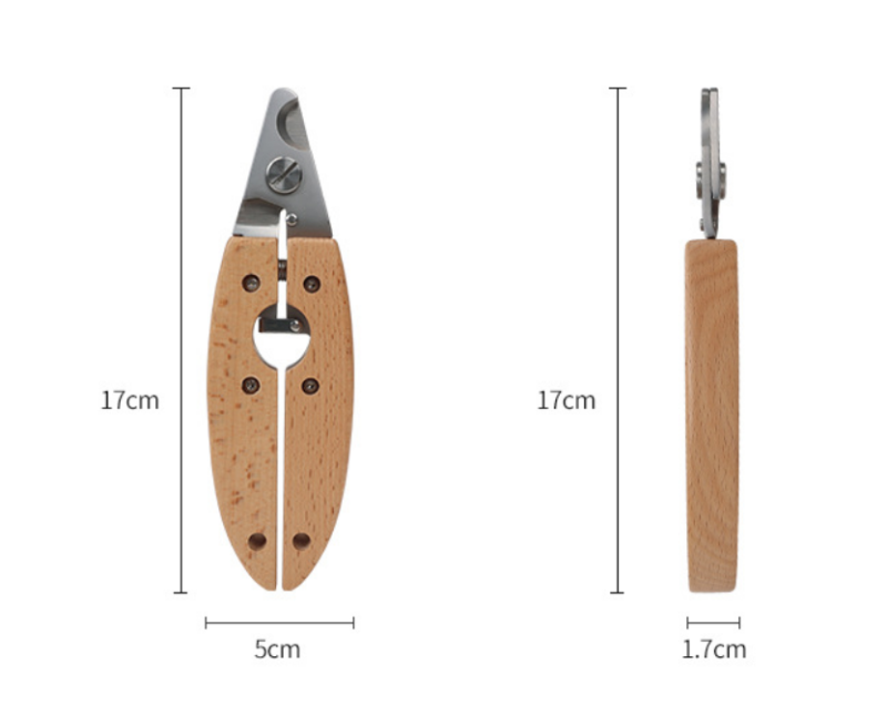Dog Cat Nail Clippers Wooden Stainless Steel Pet Toes Cutter Scissor Grooming Tools Dogs Cats Nail Trimmer Clipper Pet Supplies