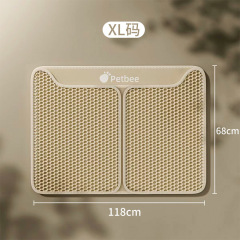 Cat litter pad anti-take-out double-layer filter cat litter  anti-splash control sand  oversized pet cat litter box