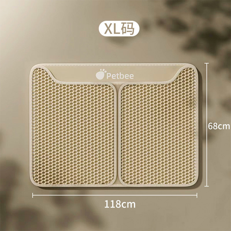 Cat litter pad anti-take-out double-layer filter cat litter  anti-splash control sand  oversized pet cat litter box