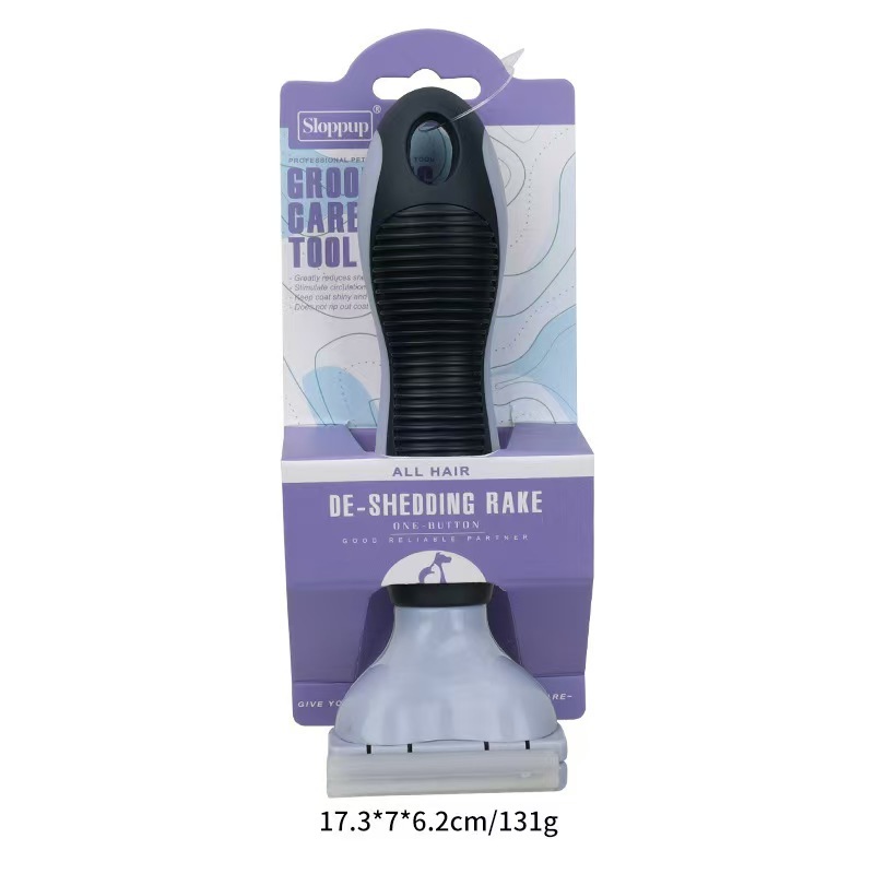 Pet Grooming Brush Removes Loose Hair Deshedding Comb