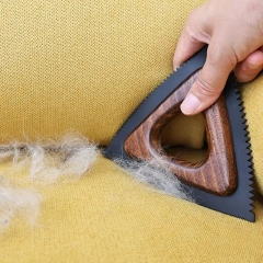 Efficient Pet Hair Brush Natural Handle Soft Bristles Hair Remover Tool for Easy Gentle Cleaning Various Surfaces