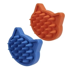 Wholesale Manufacturer's Hair Removal Tool for Small Animals Dog Grooming Pet Bath Brush Made of Durable Rubber
