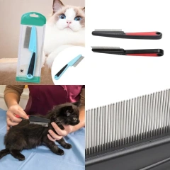 ABS Pet Brush For Shedding Control Massage Grooming Comb Removes Loose Hair Gentle Dog Hair Care