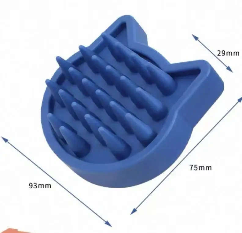 Wholesale Manufacturer's Hair Removal Tool for Small Animals Dog Grooming Pet Bath Brush Made of Durable Rubber