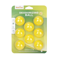 Pet Deodorizer Balls 8-Piece Natural Long-Lasting Adhesive Cat Odor Eliminator Air Freshener Balls