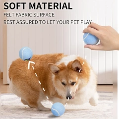 Eco-Friendly Throwing Dog Chew Toys Wholesale Rubber Pet Tennis Balls Interactive Dog Toy Ball