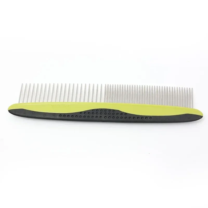 Two-Sided Shedding and Dematting Undercoat Rake Comb for Dog Cat, Pets Stainless Steel, Remove Knots Tangles Easily