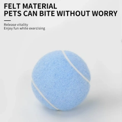 Eco-Friendly Throwing Dog Chew Toys Wholesale Rubber Pet Tennis Balls Interactive Dog Toy Ball