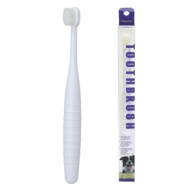 Pet Toothbrushes for Cats & Dogs 360 Degree Soft Bristle Toothbrush Kit