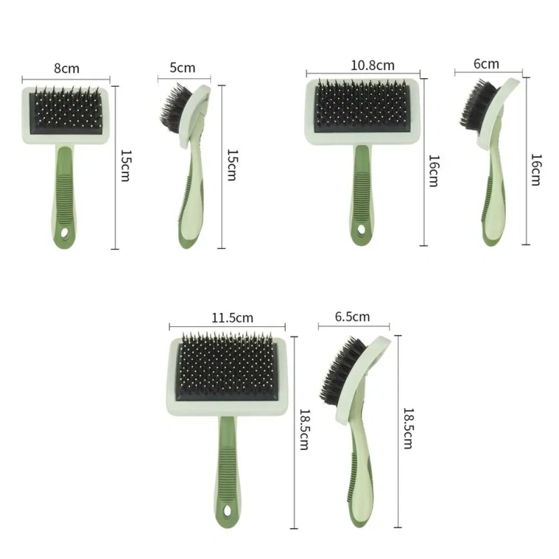 Colorful Dog Massage Brush Floating Hair Removal Effective Pet Cat Comb Comfortable Handle Hair Remover Pet Cleaning Tool