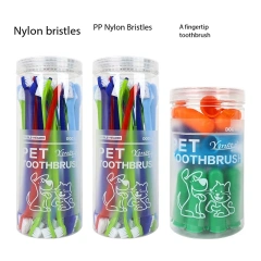 Pet Oral Cleaning Set Tube-packed Double-headed & Finger Toothbrush Dog Teeth Care Kit Wholesale