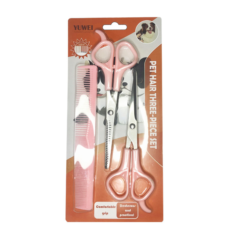 Pet hair care three-piece set