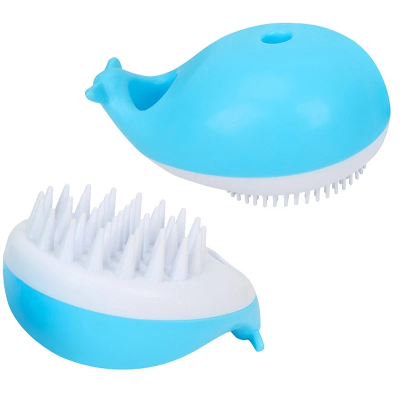 Pet Bathing Brush Soft Silicone Massager Gel Bathing Brush Bathroom Puppy Washing Massage Grooming Shower Brushes Pet Supplies
