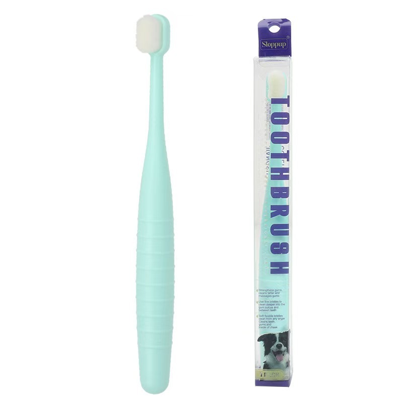 Pet Toothbrushes for Cats & Dogs 360 Degree Soft Bristle Toothbrush Kit