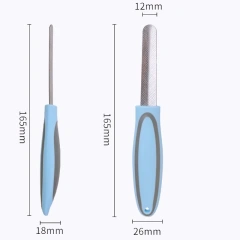 Dog Nail Grinder Stainless Steel Nails File for Dogs Claw Trimming Soft Handle Pet Nail Grinder Dogs Nails Trimmer Pet Products
