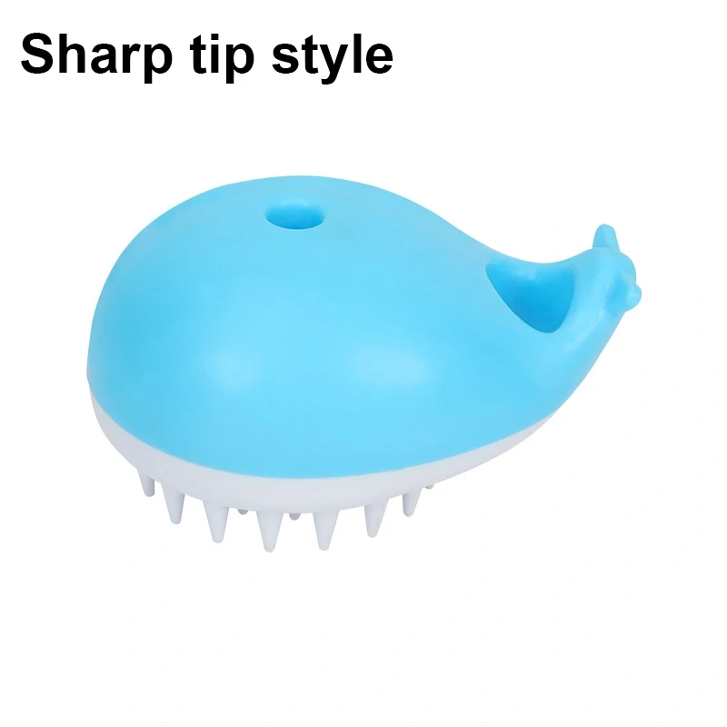 Pet Bathing Brush Soft Silicone Massager Gel Bathing Brush Bathroom Puppy Washing Massage Grooming Shower Brushes Pet Supplies