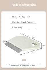 Stainless Steel Needle Pet Dog Cat Fur Grooming Hair Comb Open Knot Flea Comb