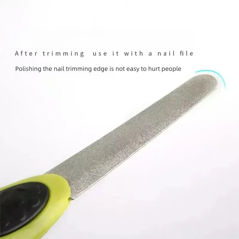 Pet Nail Clipper Set for Dogs and Cats, Grass Green Nail Cutter with File, Safe and Sharp Grooming Tool