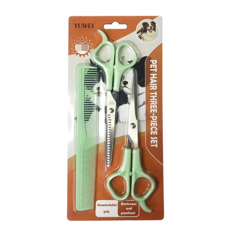 Pet hair care three-piece set