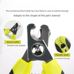 Pet Nail Clipper Set for Dogs and Cats, Grass Green Nail Cutter with File, Safe and Sharp Grooming Tool