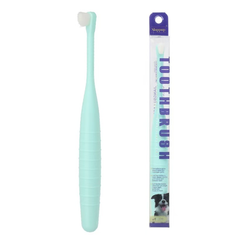 Pet Toothbrushes for Cats & Dogs 360 Degree Soft Bristle Toothbrush Kit
