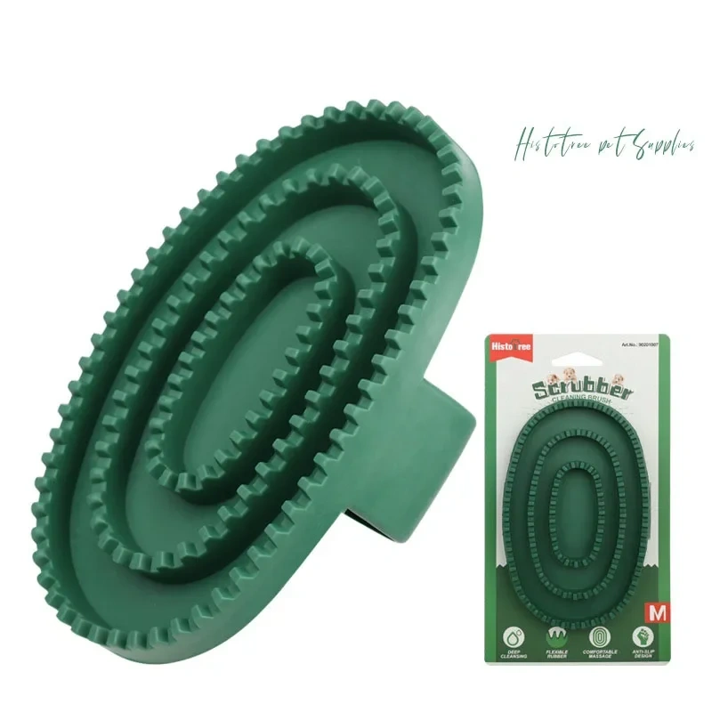 Fashional Puppy Wash Tools Flexible Pets Supplies Massage Rubber Bristles Curry Comb  Dog Bath Brush    Cat Massage Comb