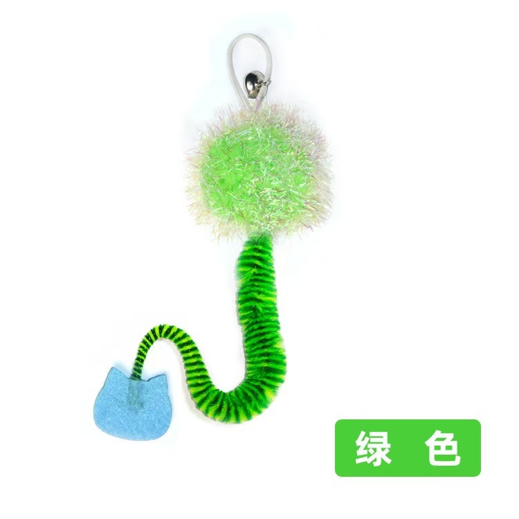 Replacement head for caterpillar cat toy