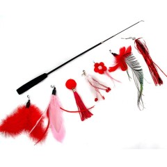 Cat toy replacement head set