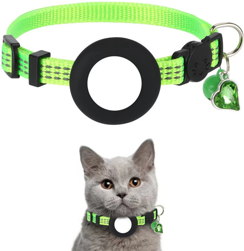 Breathable Pet Locator Nylon Collar for Airtag Adjustable