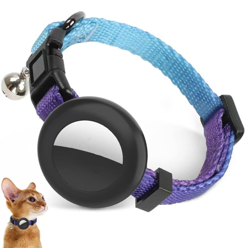 Anti-Lost Pet Cat Collar with Airtag Holder
