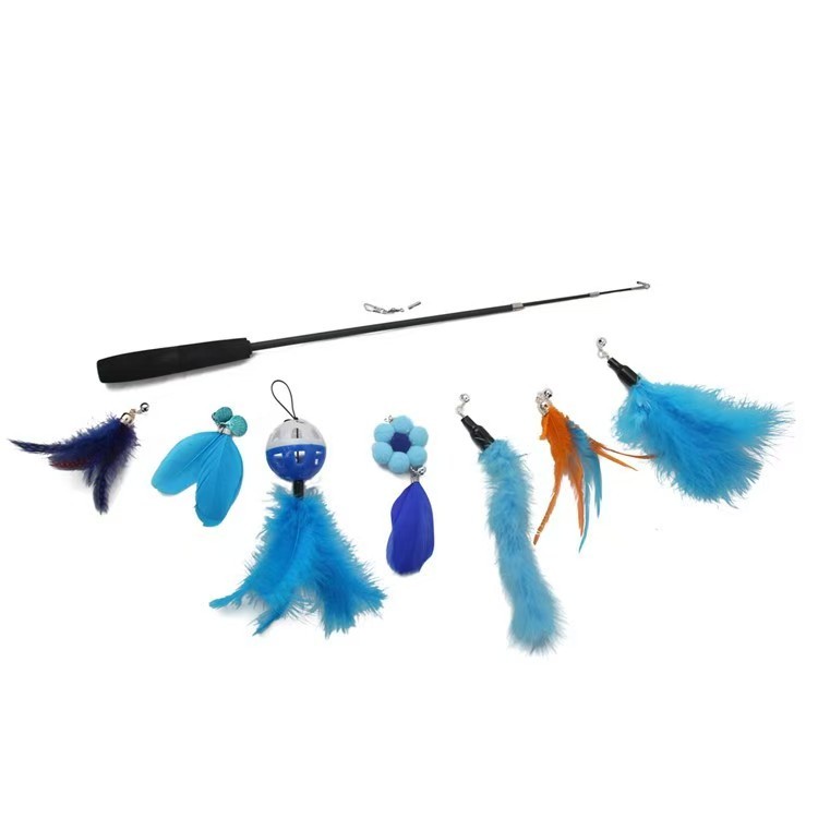 Cat toy replacement head set