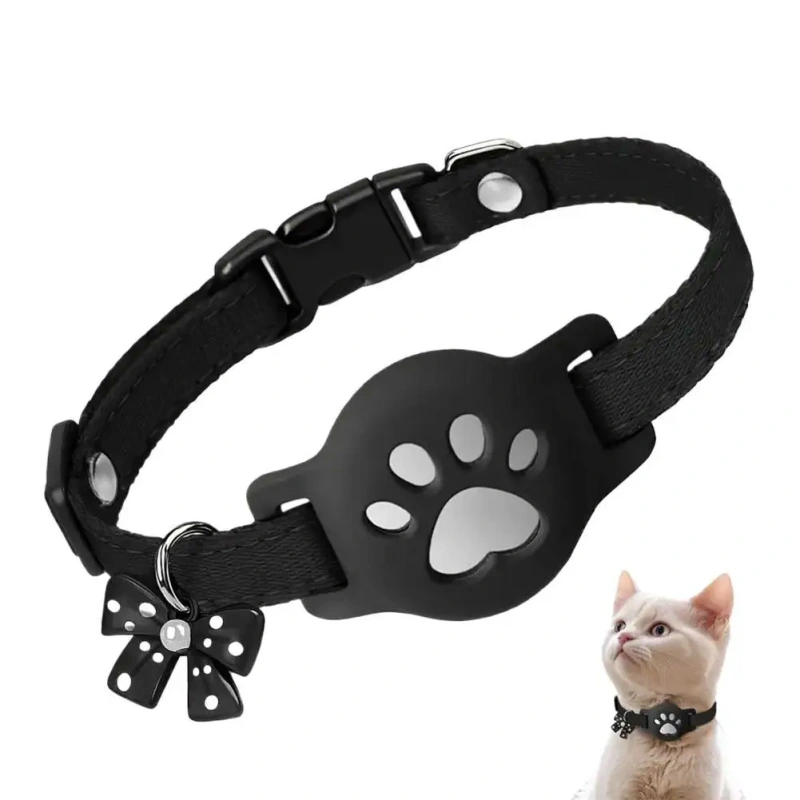 Pet Reflective Collar Locator Cat Dog IOS Android Air Tag Holder Waterproof Adjustable GPS Tracker Necklace Pet Supplies NEW